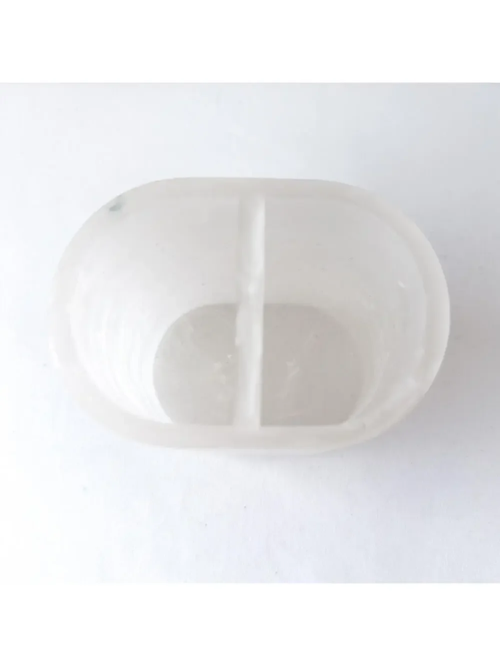 New Resin‎ White Translucent Marbled Effect Toothbrush Holder